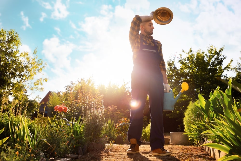 Gardening in the summer can cause heat stress