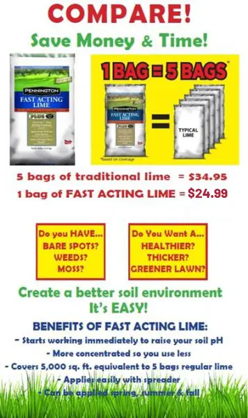 bags of lime for lawn